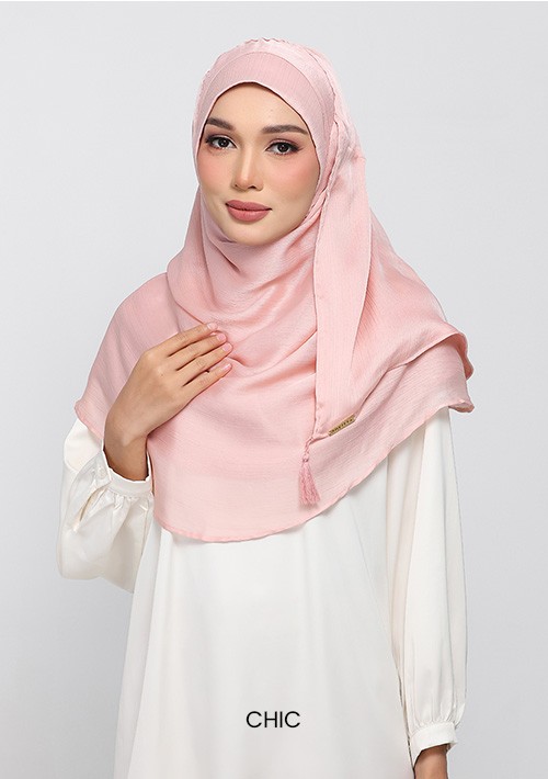 Dusty Rose Crinkle Satin